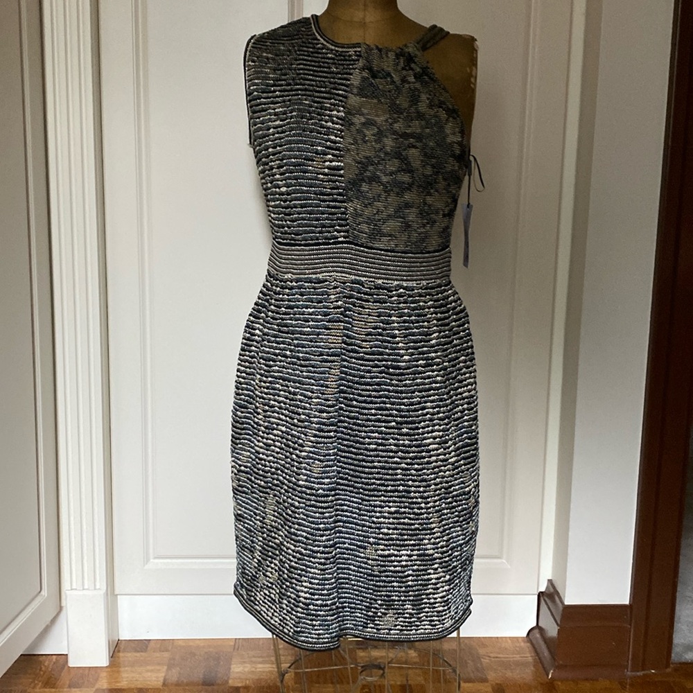 CLASSIC MISSONI KNIT MIDI DRESS SIZE 42 .